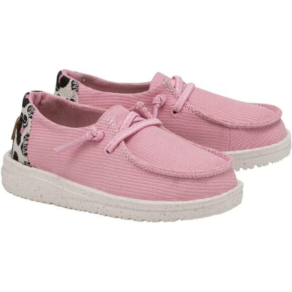NWT Hey Dude Girl's Wendy Lace-Up Loafers - Size 5 T, Funk Bubblegum